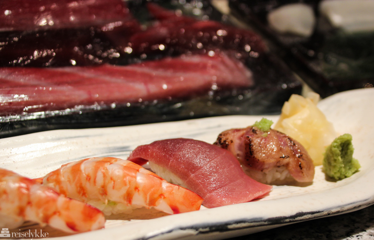 Gode restauranter i Tokyo: bilde fra sushirestaurant i Ginza